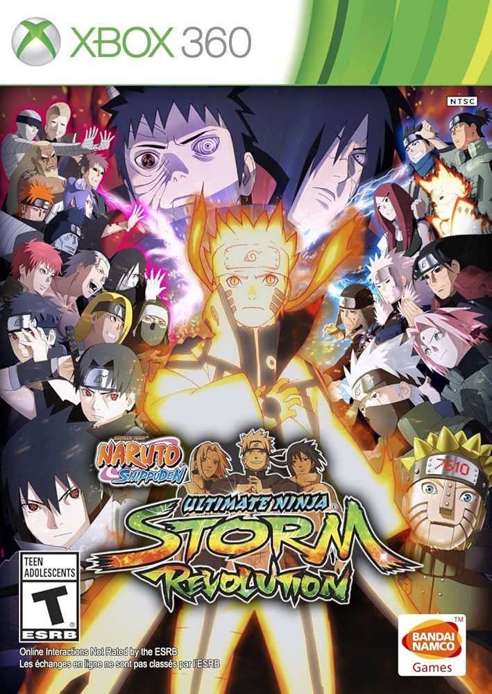 Capa de Naruto Storm Revolution para Xbox 360 – Luta (LUTA) • 6.1 GB • King Games Brasil